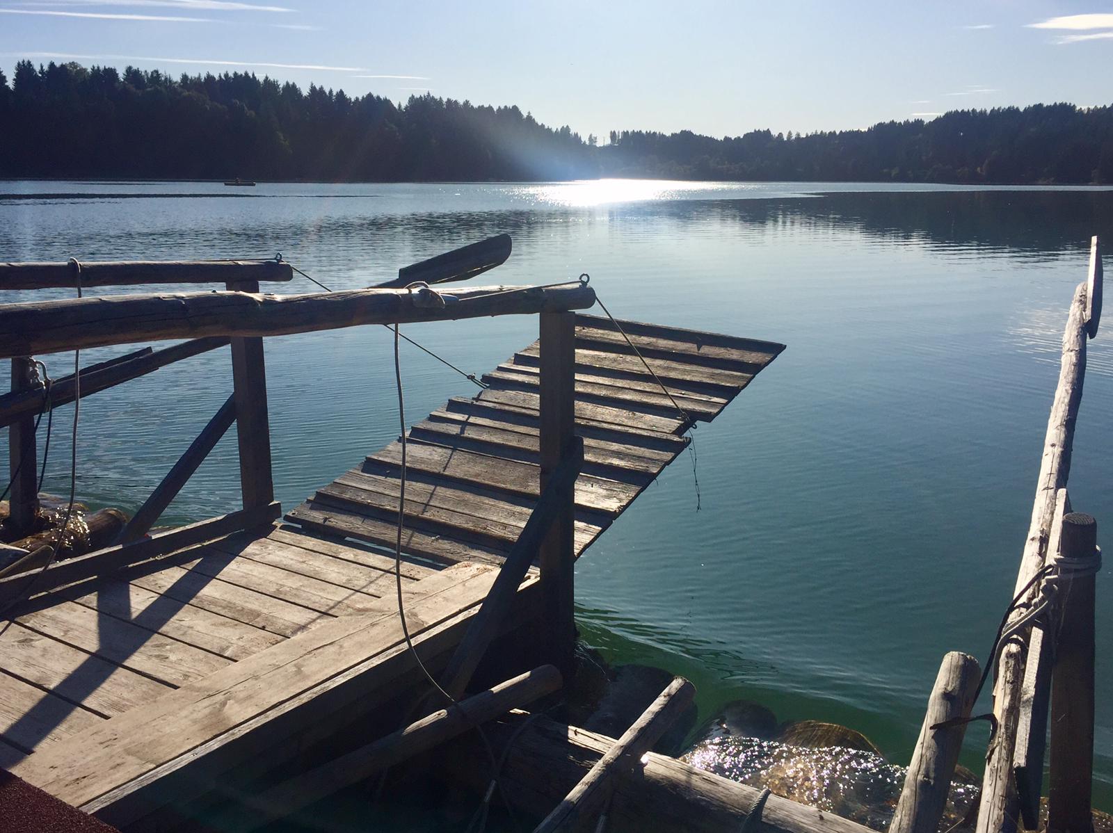 Ausblick vom Lechfloß